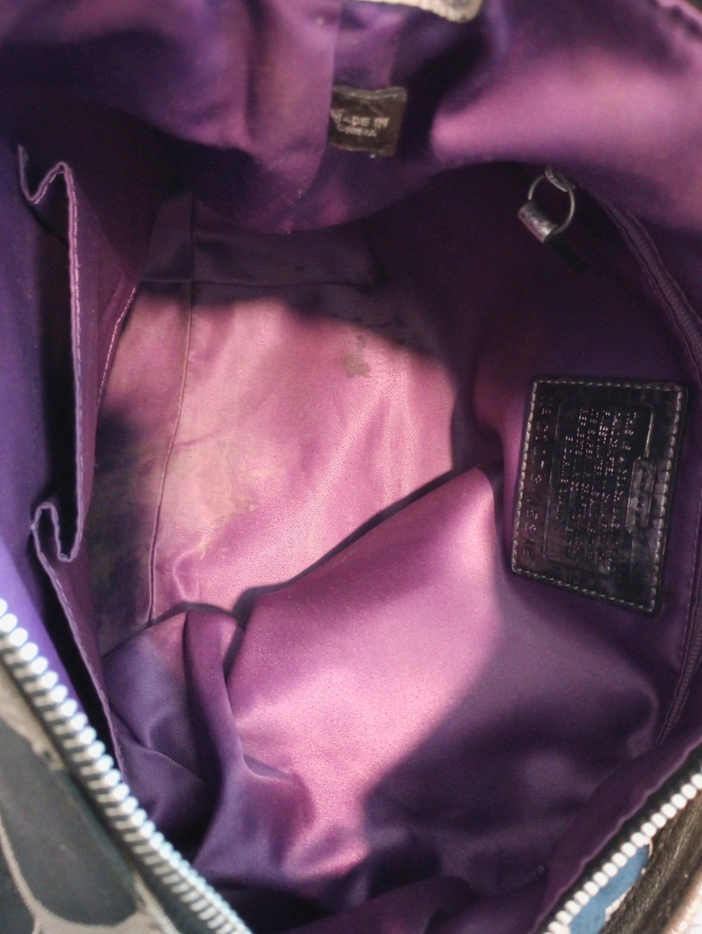 Coach Poppy Signature Hobo Style Shoulder Bag PROJECT BAG - Picture 12 of 14